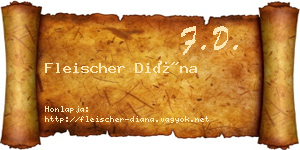 Fleischer Diána névjegykártya